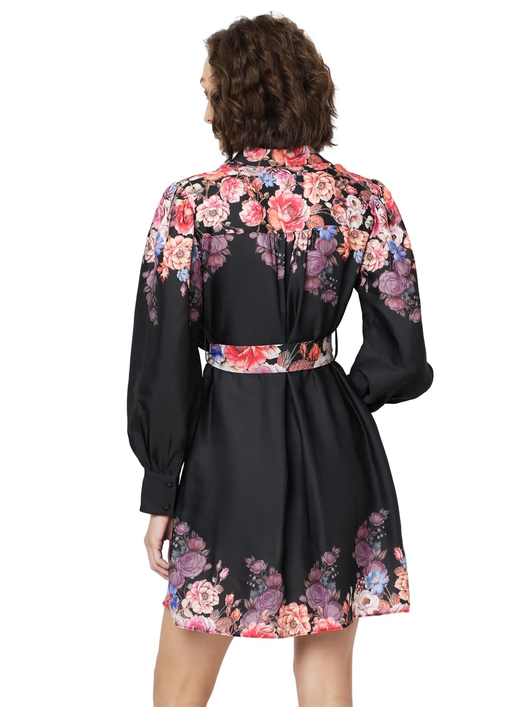 VERO MODA Women's Shirt Dress Black Dress