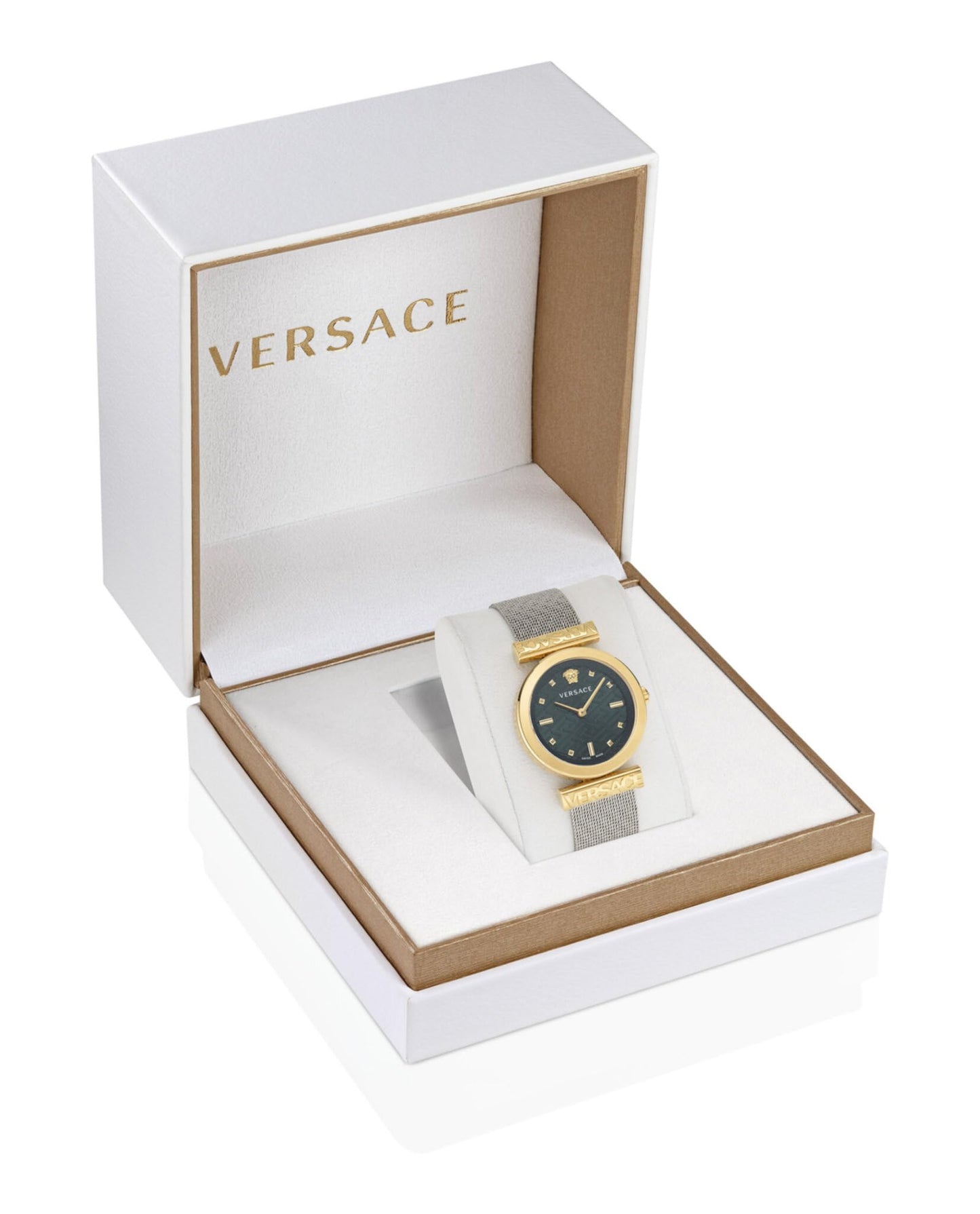 Versace Analog Green Dial Women's Watch-VE6J00623