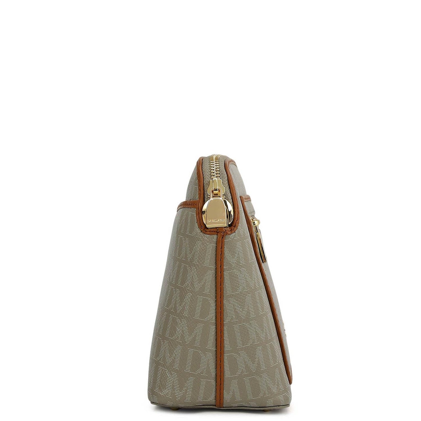 Da Milano Leather Sling Bag for Women - Grey (01945)