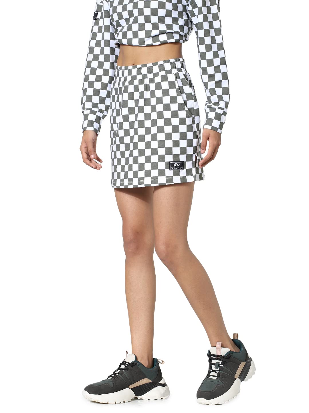 ONLY Cotton Western Skirt White