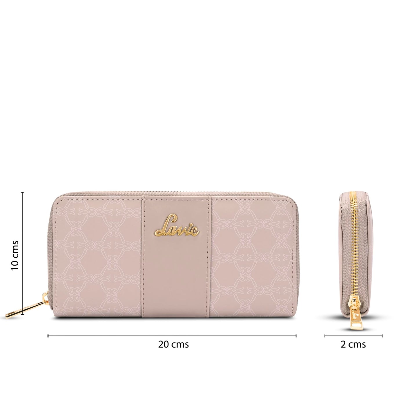 Lavie Women's Mono Wallet | Ladies Stylish Purse Bag | Credit Card, Money Holder | Zip Around Wallet | Gift for Women