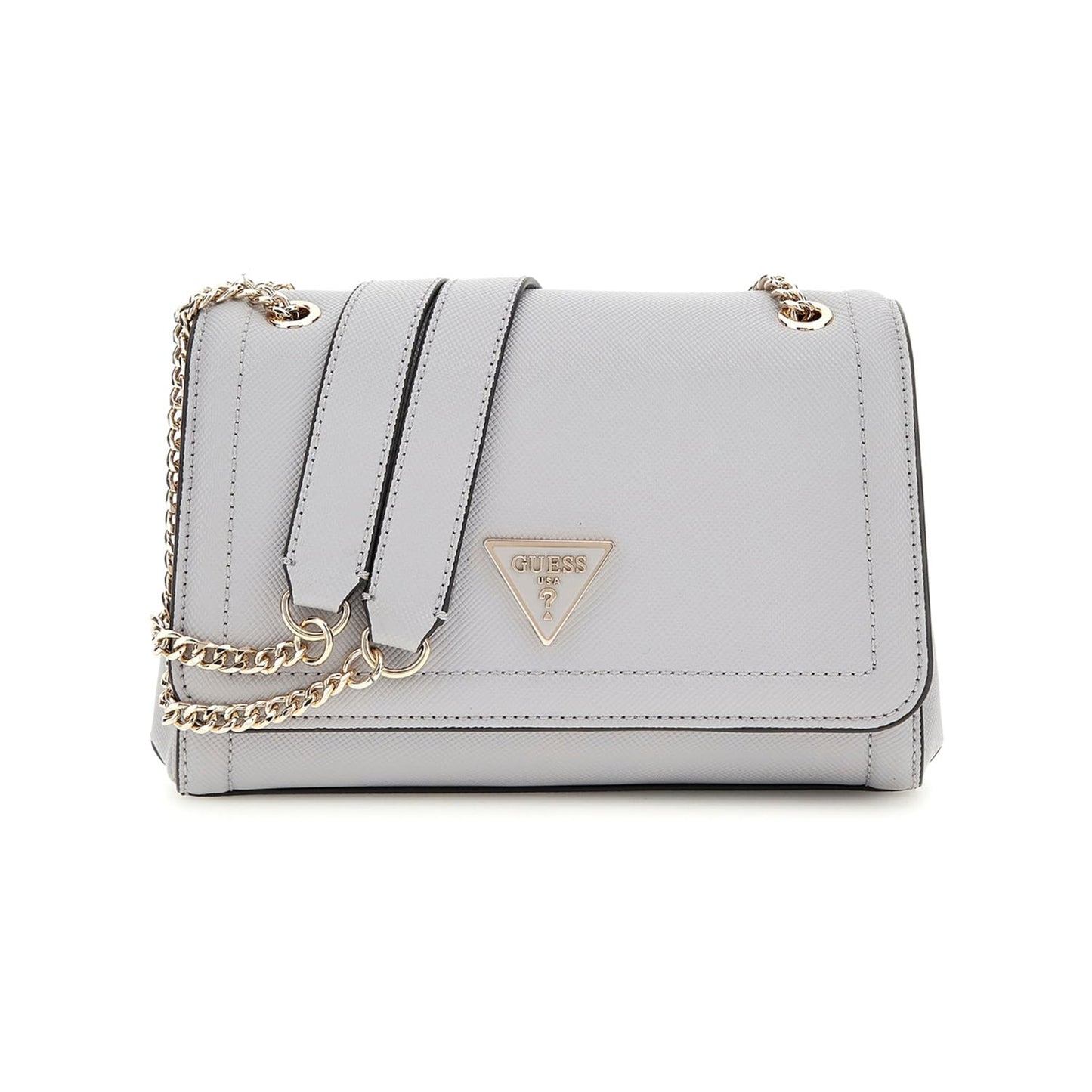 GUESS Women's Grey Solid Crossbody Bag| Ladies Purse Handbags | Gift For Ladies