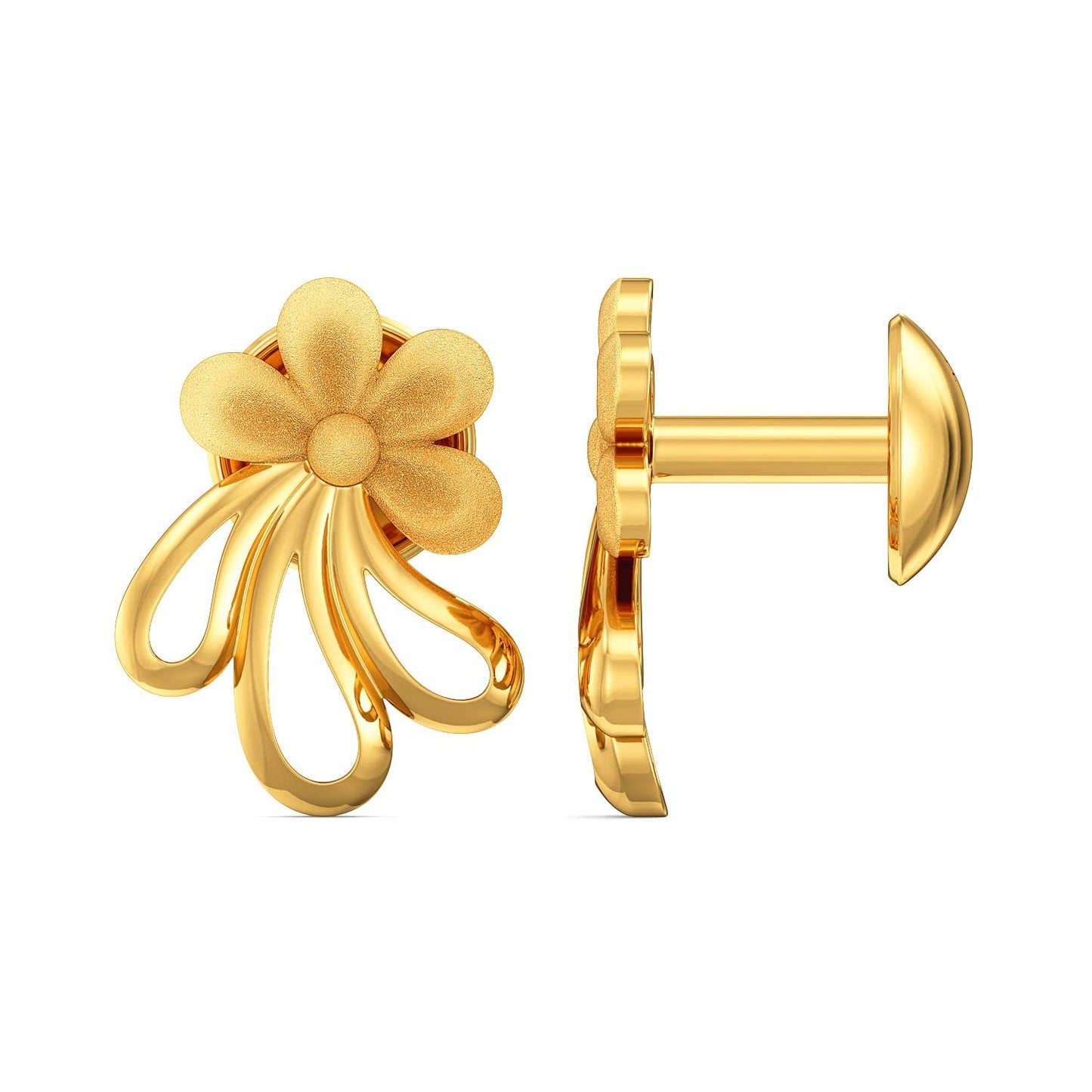 Joyalukkas Women's & Girl's Impress Collection 22K Yellow Gold Stud Earrings