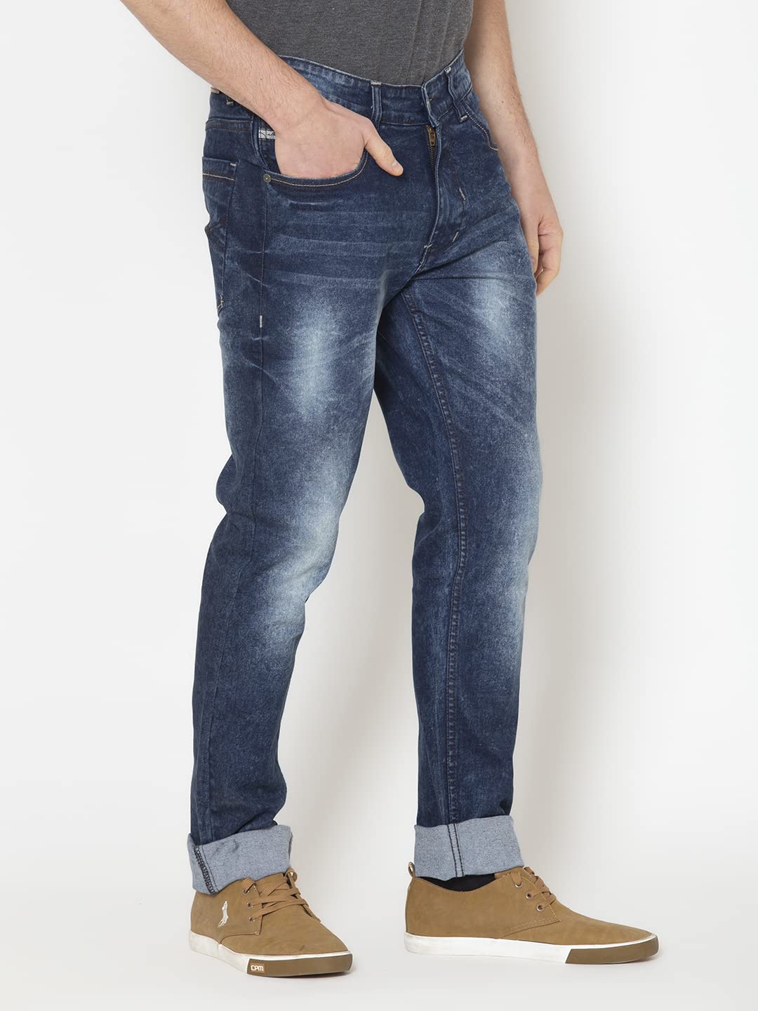 Allen Cooper Denim Jeans for Men(44NewN) Navy