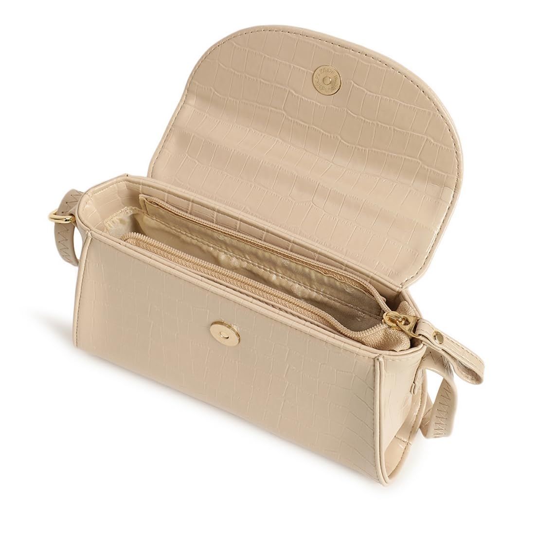 Fastrack Beige Brunch Shoulder Bag for Women