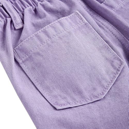 Hopscotch Girls Regular Fit Pants in Lilac Color For Ages (5-6 Years)