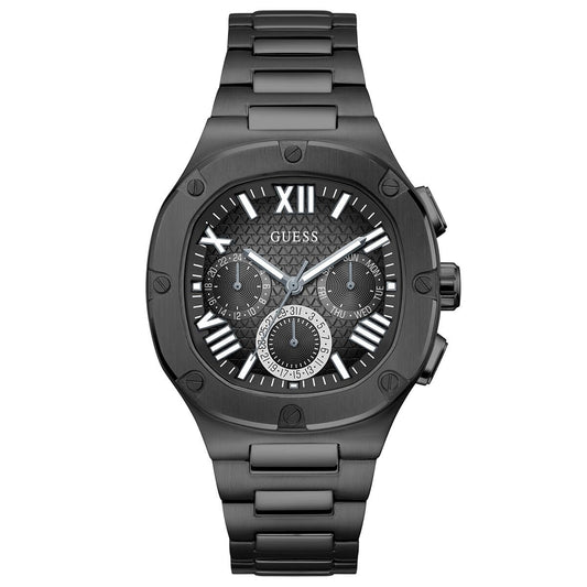 GUESS Analog Black Dial Men's Watch-GW0572G3 Stainless Steel, Black Strap