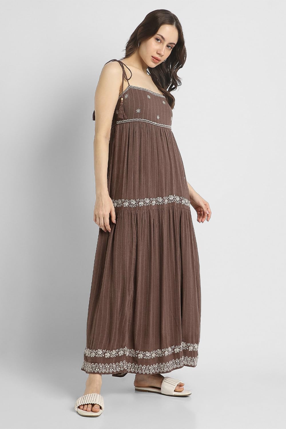 American Eagle Women's Cotton Blend Modern Maxi Dress