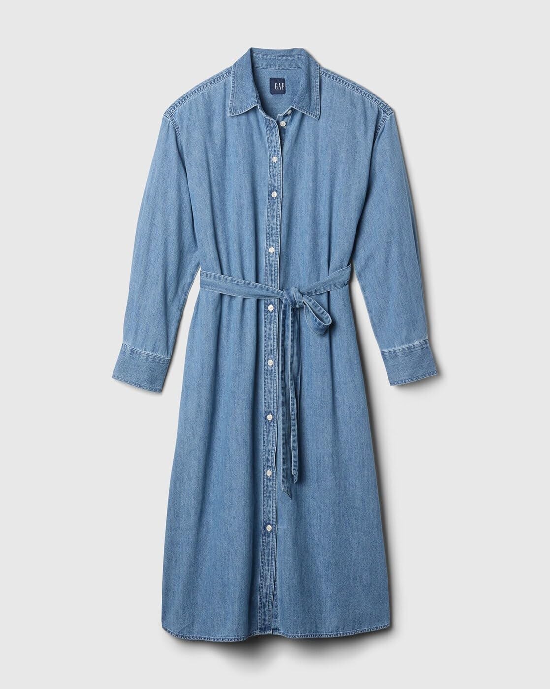 GAP Women's Cotton Classic Above The Knee Casual Dress (442695728_Blue