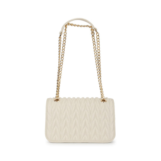 Fastrack QuiltGrid Shoulder Bag | Faux-Leather Women’s Handbag | Diamond Quilted Design | Adjustable Chain Strap | Zipper & Magnetic Closure | Gold-Finish Hardware