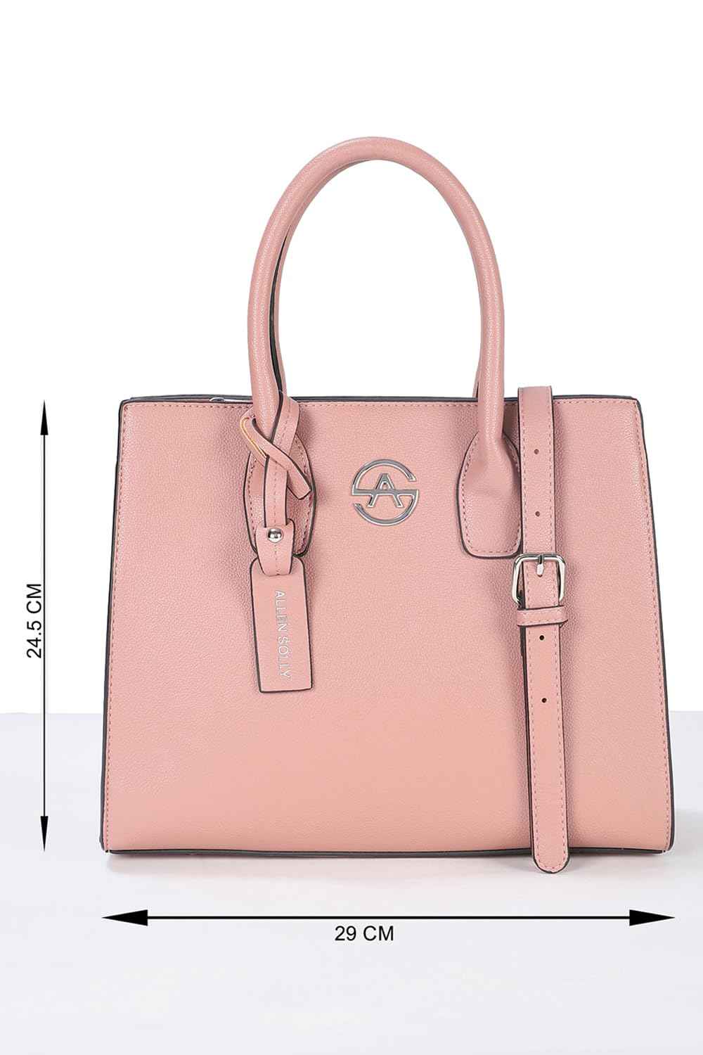 Allen Solly Women Dusty Pink colour Handbag_AHBGFRGBS02403 Size-29 * 12 * 24.5cm