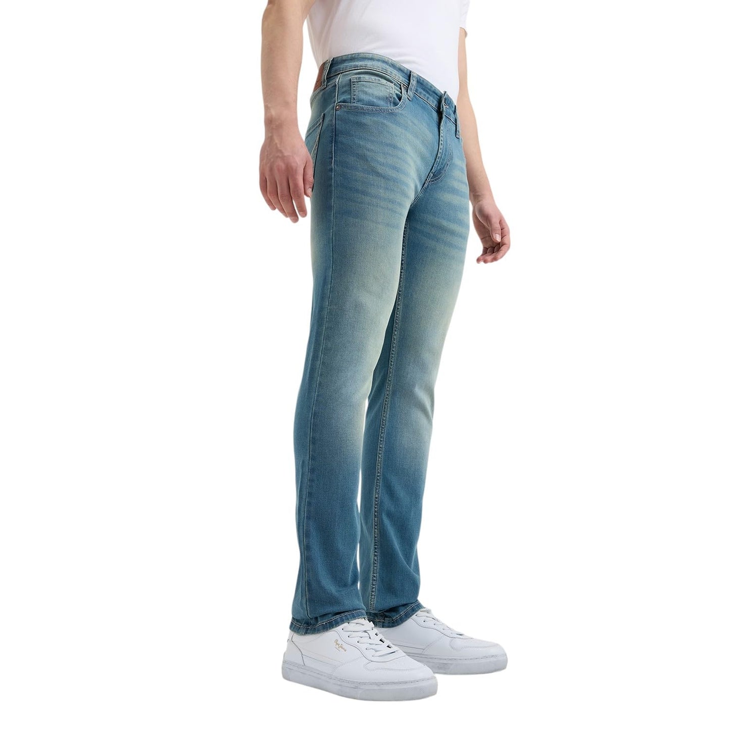 Pepe Jeans Men's Slim Jeans (PM208929Q053_Light Used_Blue
