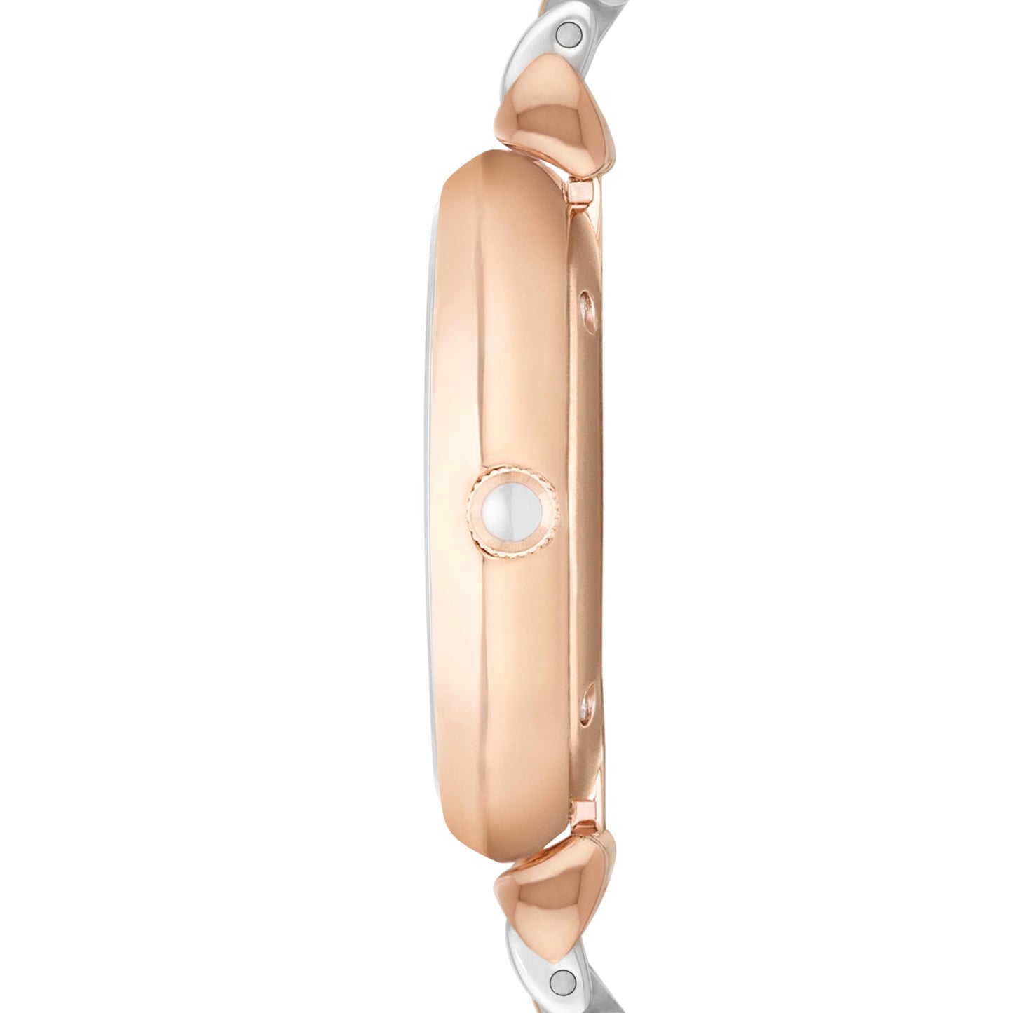 Emporio Armani Stainless Steel Gianni T-Bar Analog White Dial Women Watch - Ar1926, Multi-Color Band