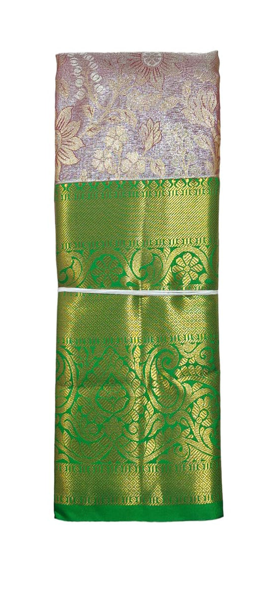 VFCollections Women's Kanchipuram Silk Pure Pattu Sarees With Blouse (VFC626-2)