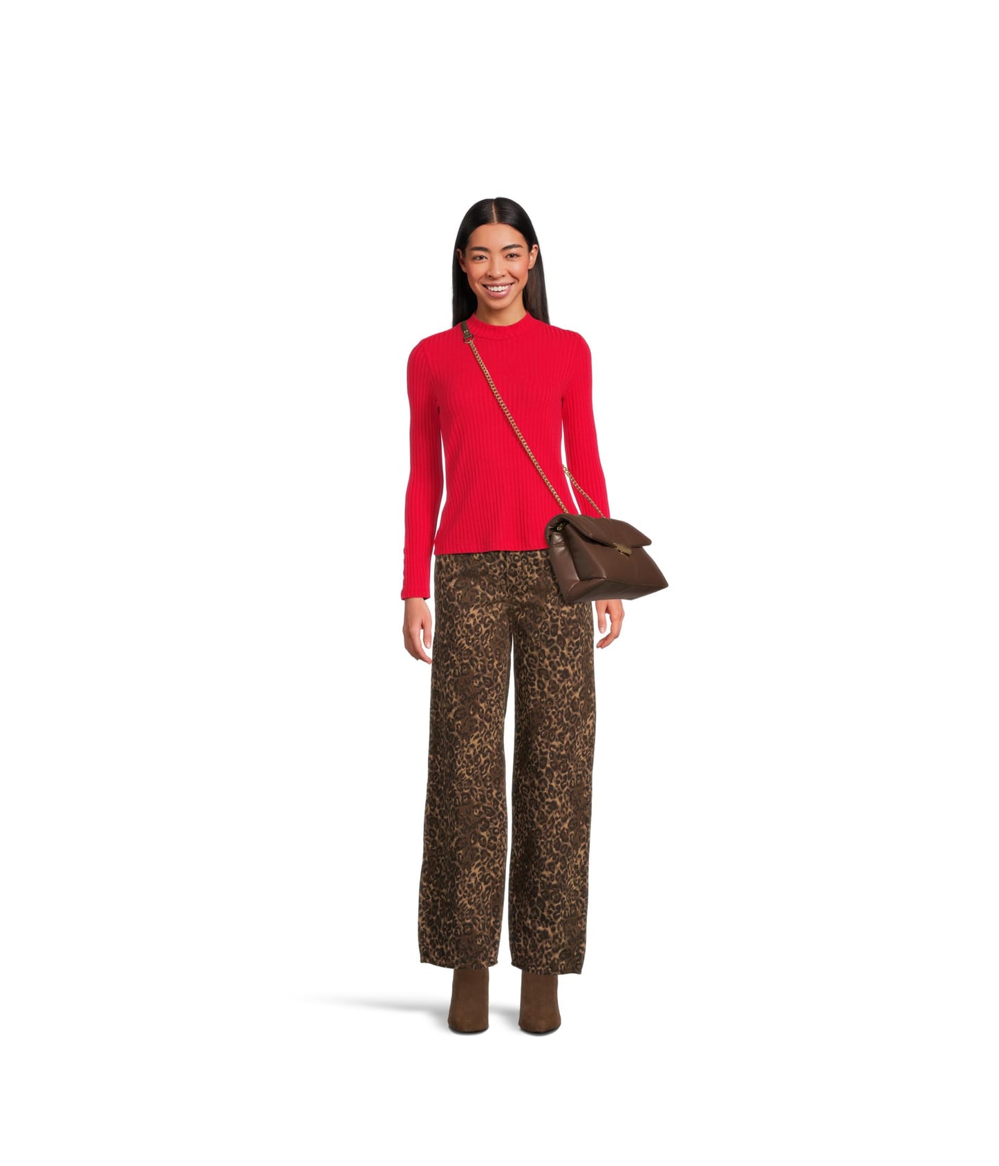 Aldo LARGESOFTPUFF Women's Brown Cross Body Bag