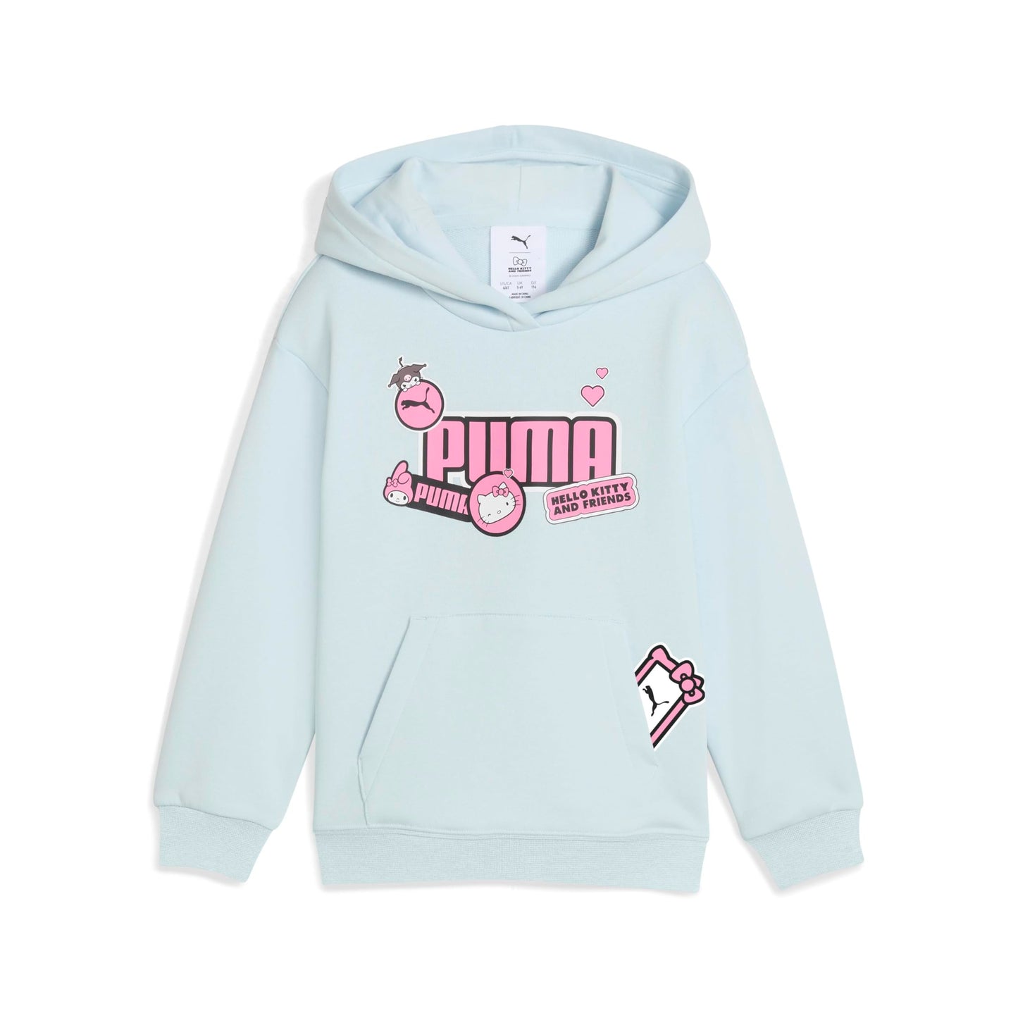PUMA | X HELLO KITTY & FRIENDS Girls' Graphic Hoodie | Sea Glass | 3-4Y