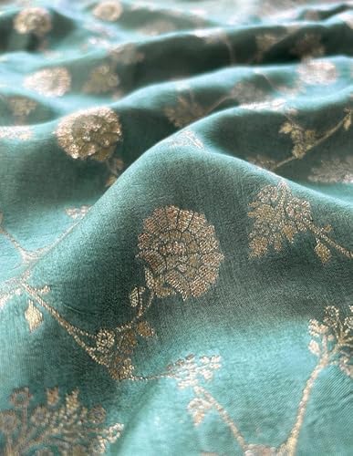 Veglari Women's Original Kanjivaram Pure Jari Weving Soft Silk Reach Jari Riktambarri Pattu Silk Saree With Blouses Piecs For Wedding