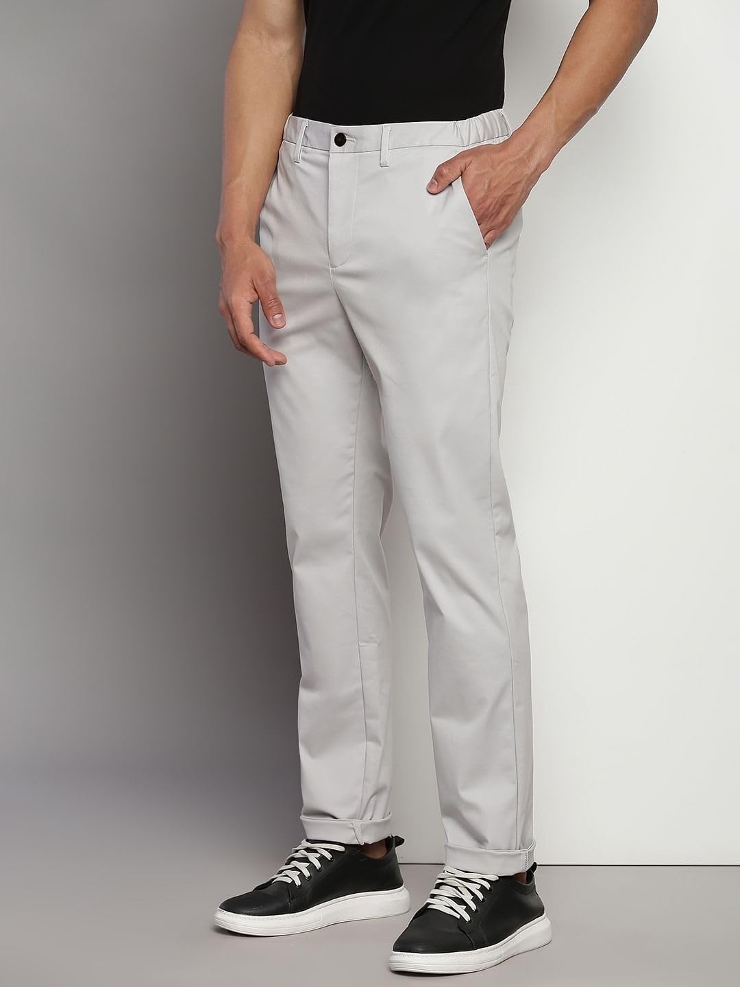 Tommy Hilfiger Regular-Fit Solid Mid Rise Chino