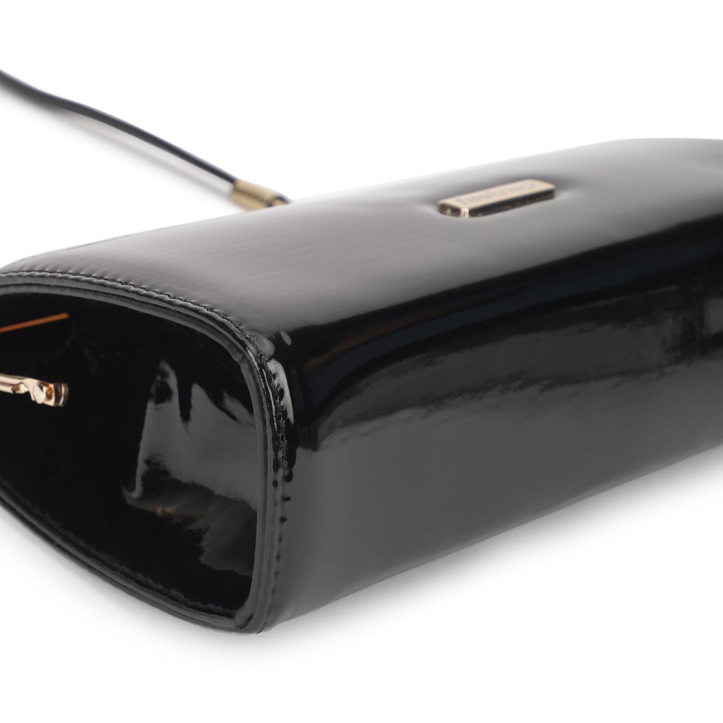 Fastrack Party Clutch For Women's, Ladies And Girls | Comes With Detachable Chain Strap |Made Up Of Semi Pu Leather, Black
