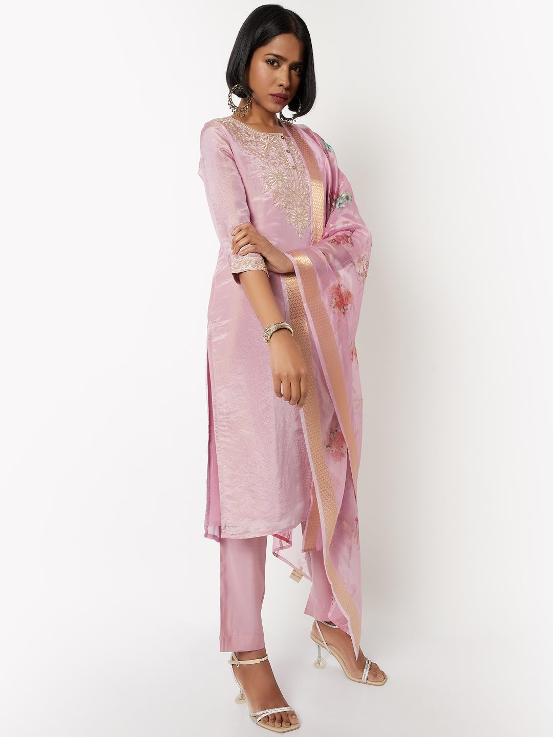 Max Women's Cotton Blend Kurta Set