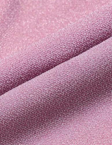 U.S. Polo ASSN. Faux Wrap Shimmer Dress (UWAW25DRS217_Pink_M)