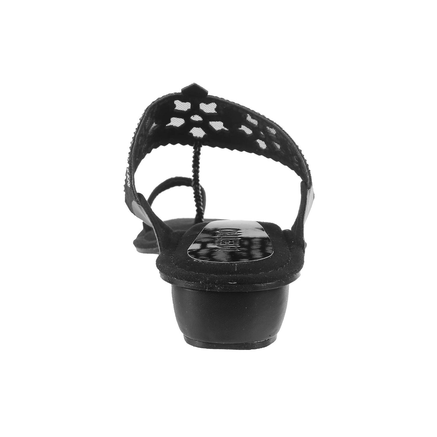 Metro Womens Synthetic Black Kolhapuris (Size (4 UK (37 EU))