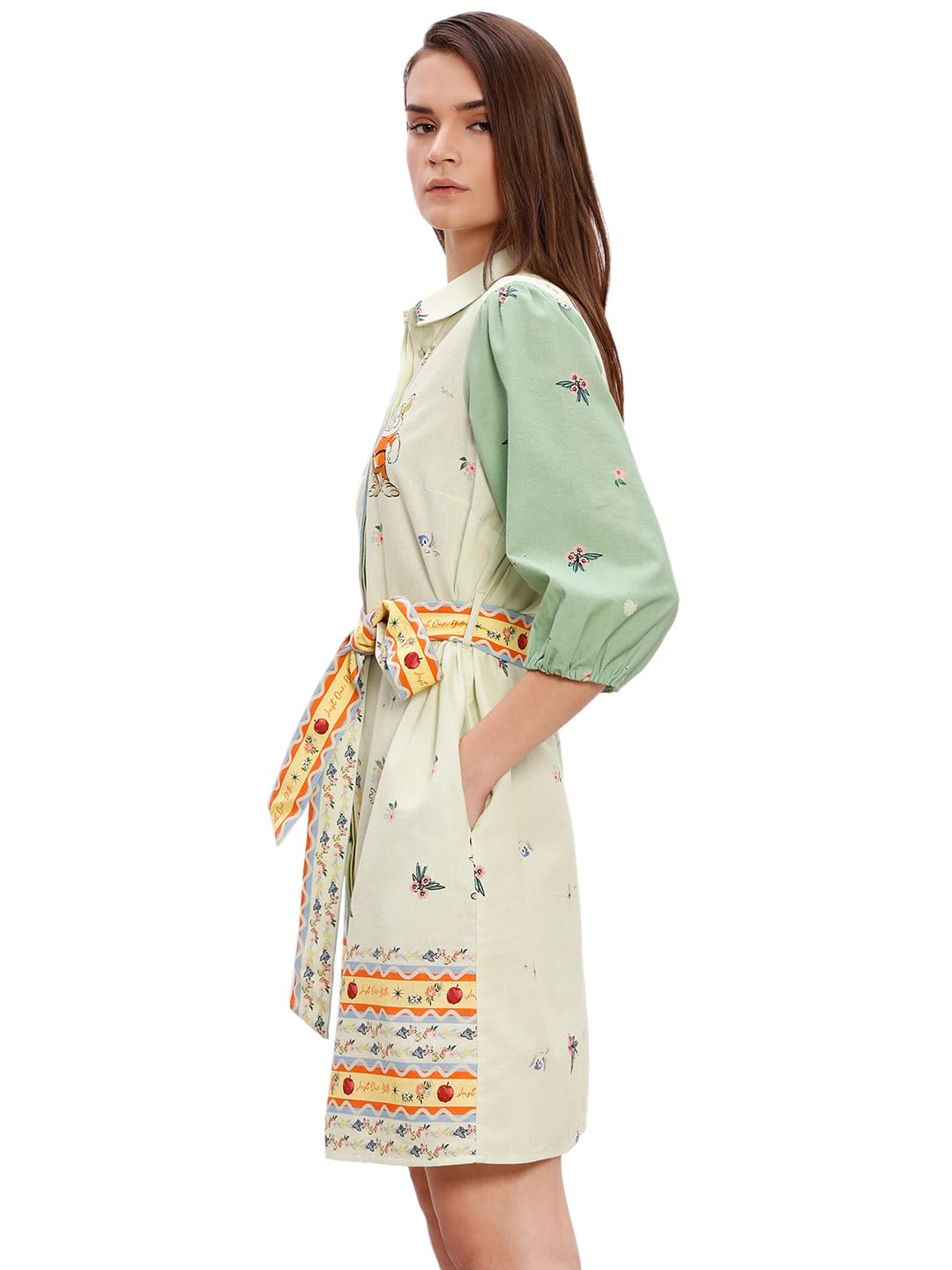 VERO MODA Women's A-Line Green Dress