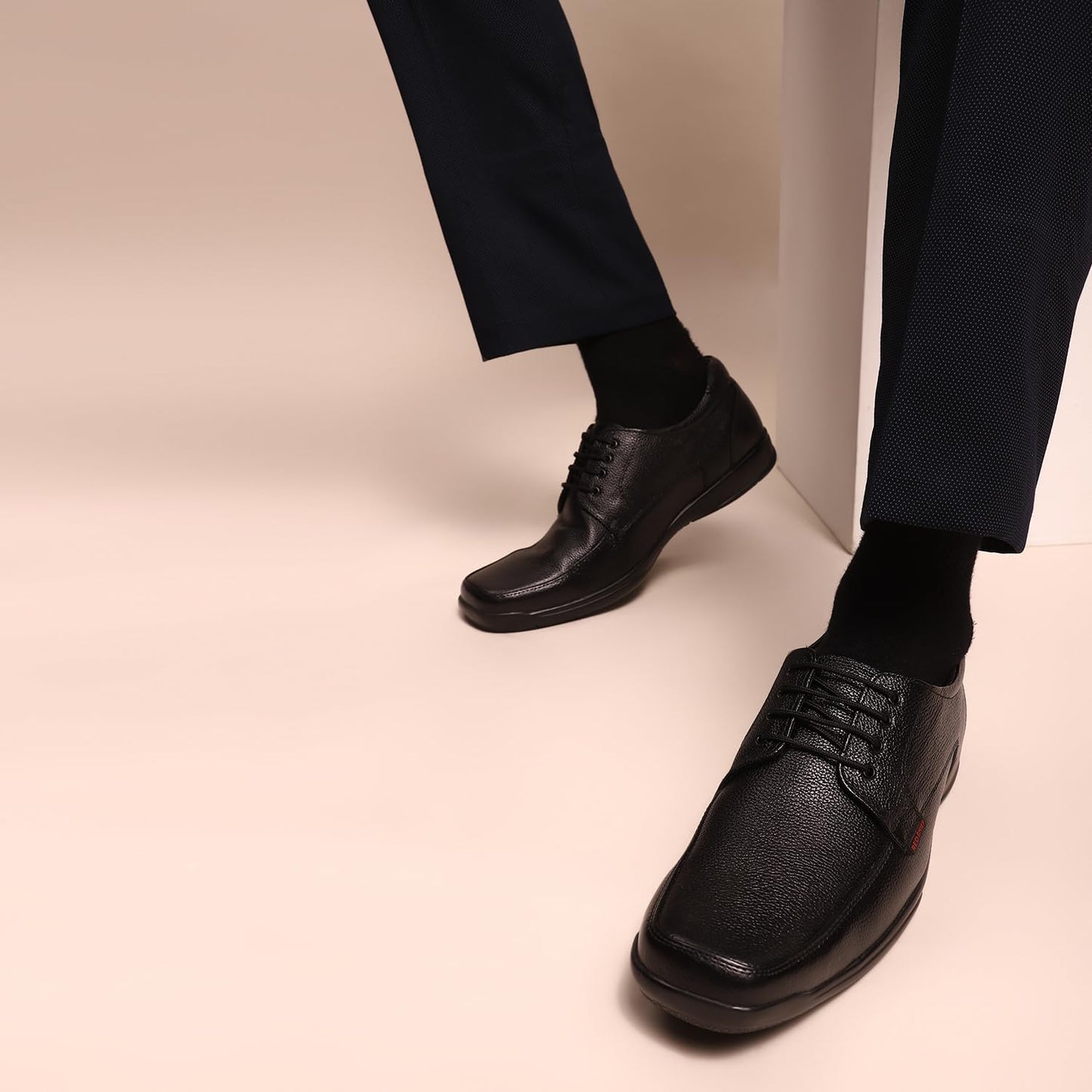 Red Chief Derby Lace Up | Men's Formal Shoes for Office | Black | PU Sole