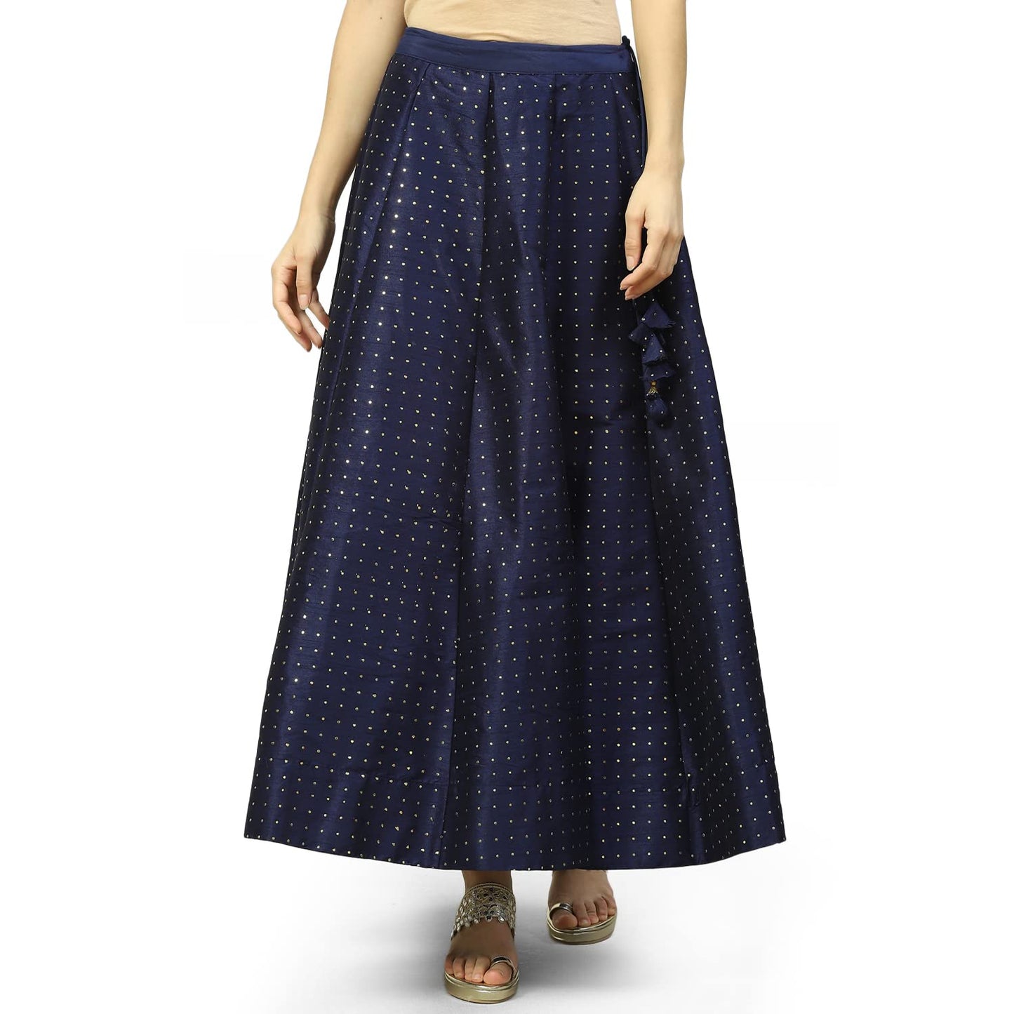 BIBA Women Solid Relaxed Mix and Match(SKIRTS/T18403_Navy_L)