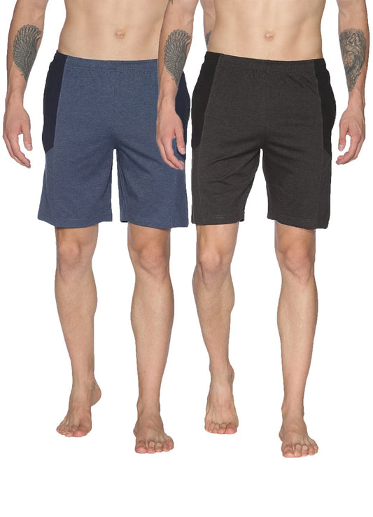Dollar Men's Casual Cotton Bermuda Shorts (Pack of 2)