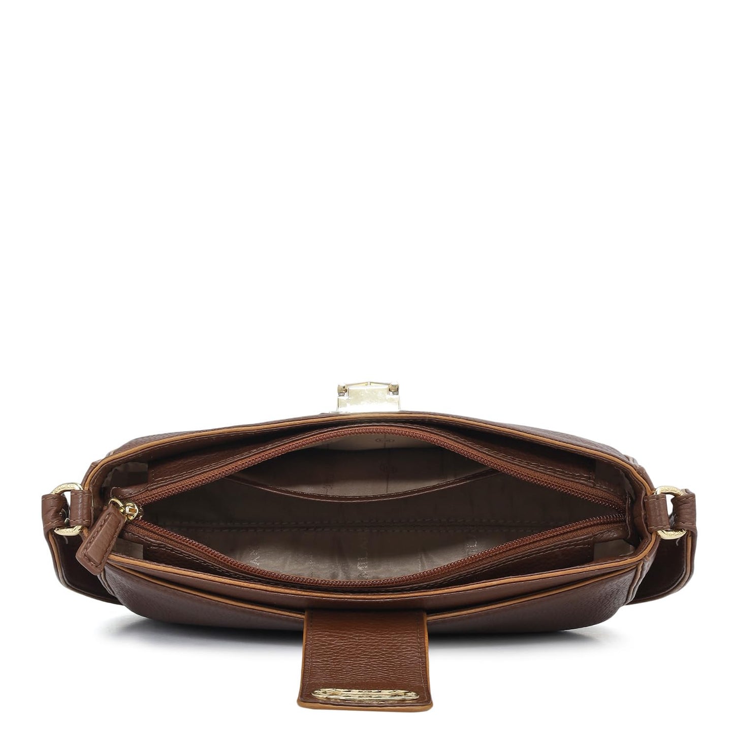 Da Milano Small Leather Shoulder Bag - Brown