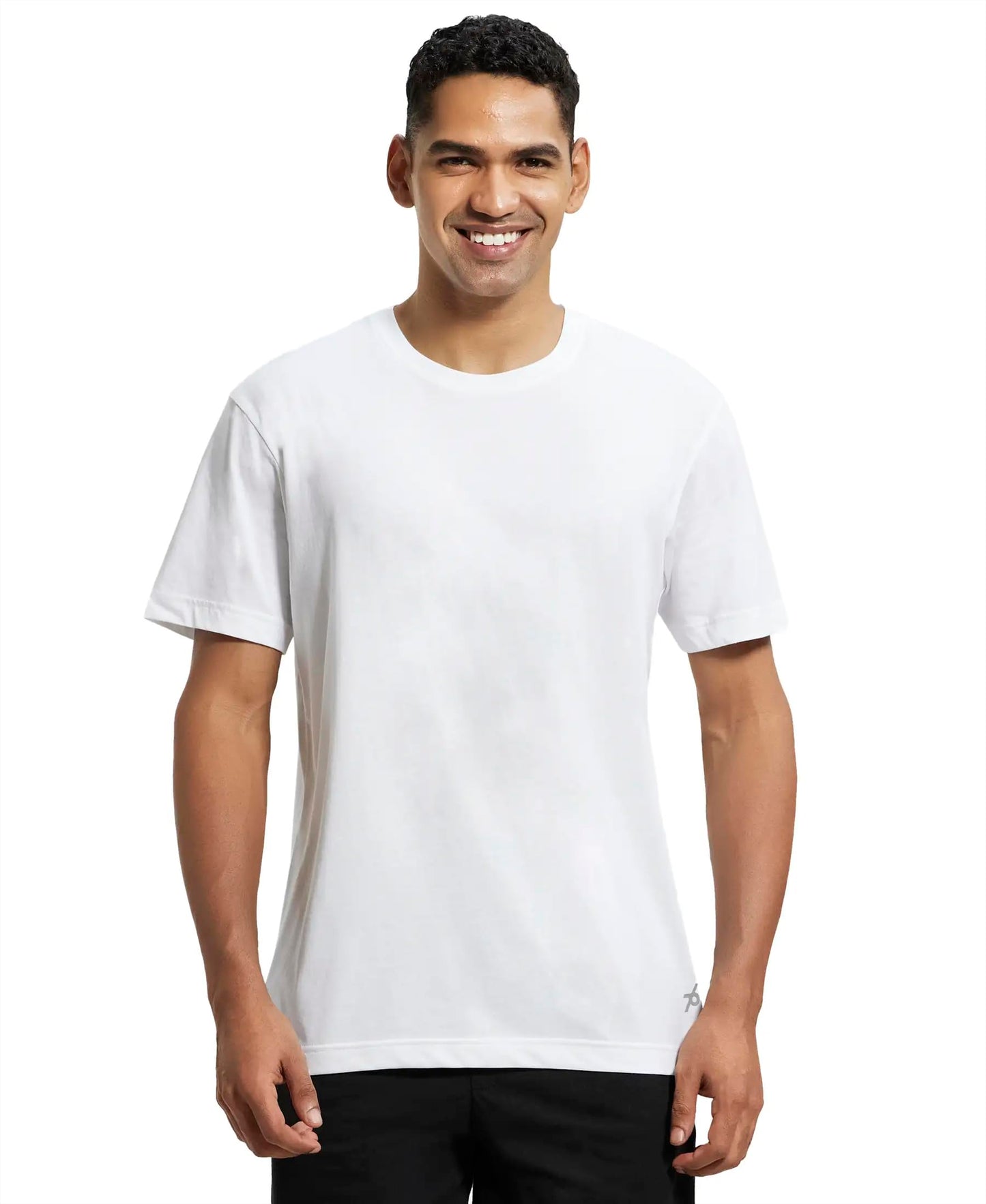 Jockey Men's Regular Fit Round Neck Half Sleeved T-Shirt 2714_White_L