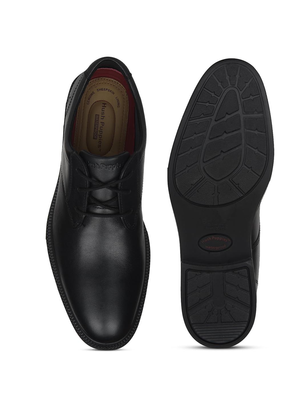 Hush Puppies Men Formal Derby Shoes - Black (10 UK)