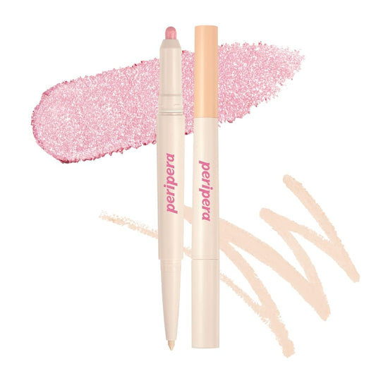 PERIPERA SUGAR TWINKLE DUO EYE SHADOW STICK (007 PINK LINEN)