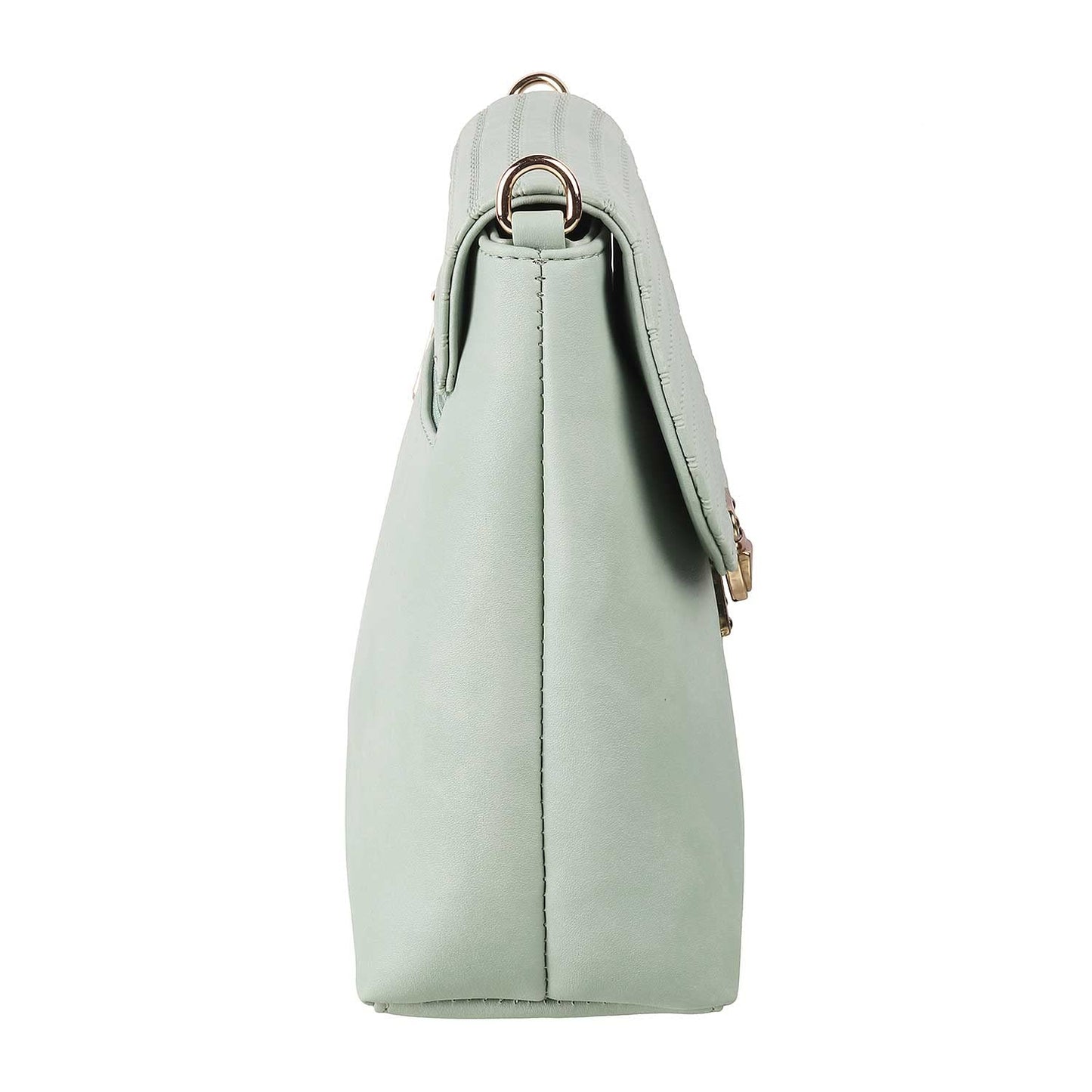 Mochi Women Green Flap Over Sling (66-7212)