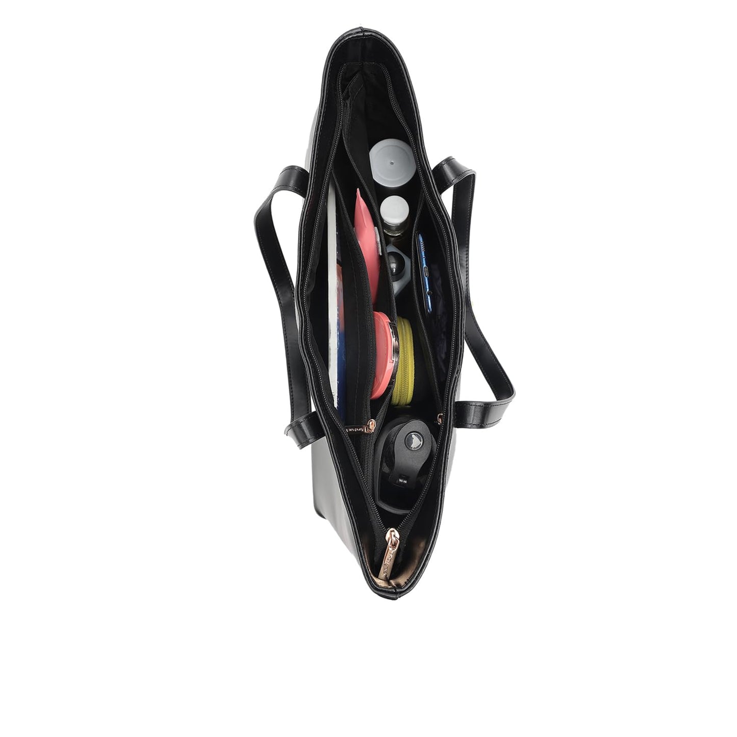 Fastrack Ivory Black College Tote Bag for Women