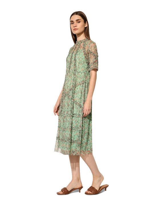 ONLY Women's Floral Print A-Line Midi Dress