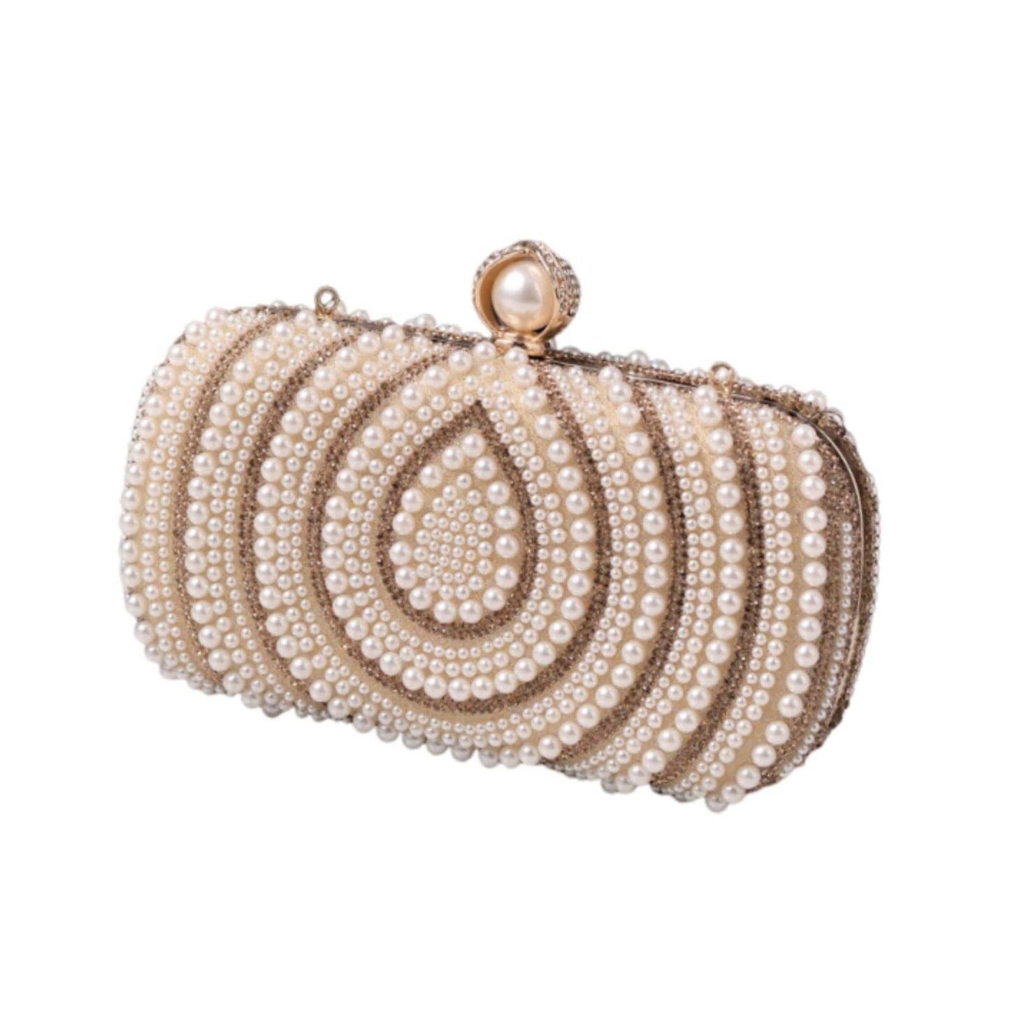 Enakshi® Evening Handbag Cocktail Lady Clutch Wallet Handbag with Chain Pearl Handbag beige|Clothing, Shoes & Accessories | Womens Handbags & Bags
