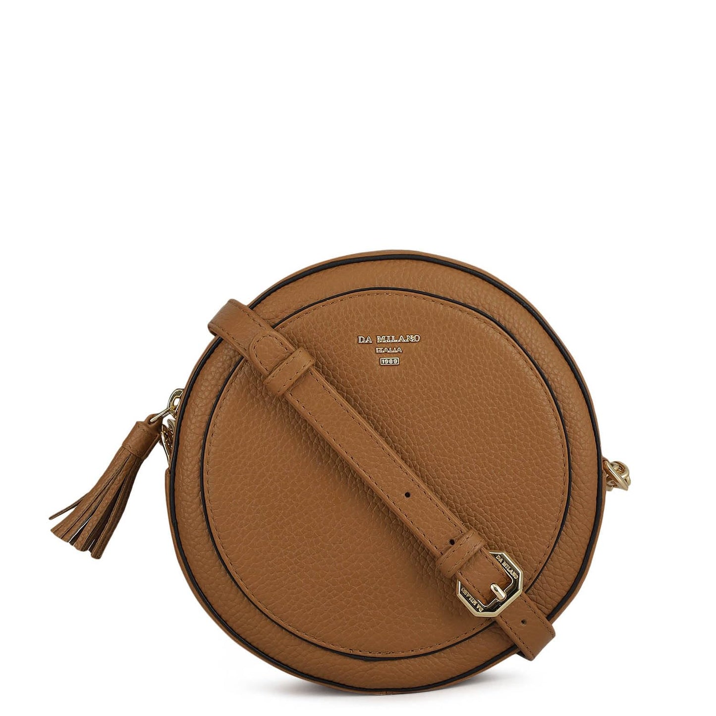 Da Milano Women's Leather Sling Bag - Caramel