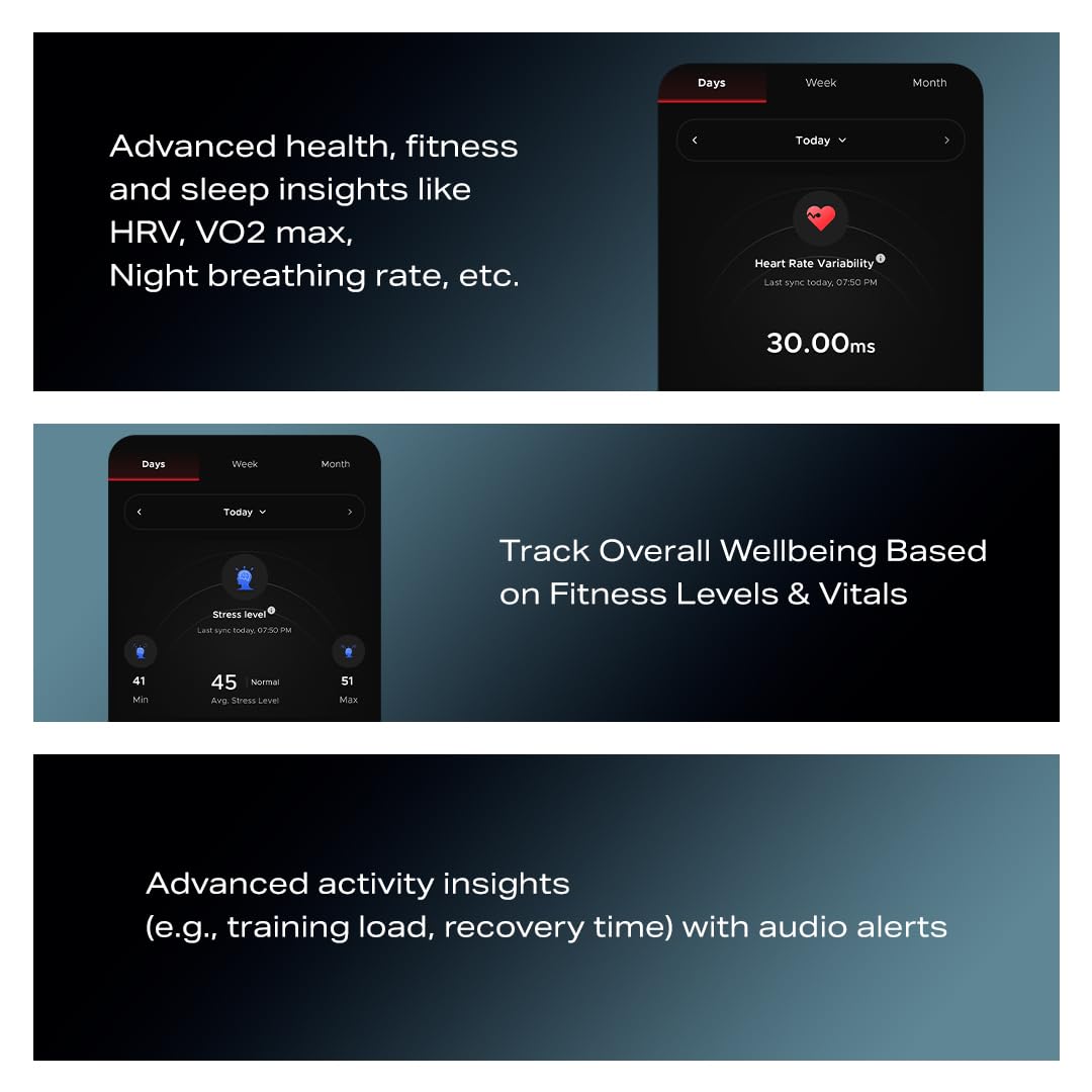 boAt Valour Watch 1 GPS, Advanced X2 Chip,6-Axis Motion 360° Tracking Sensor,15 Days Battery,1.43" AMOLED Display w/Gorilla Glass, AI Based Auto Gym, GPS, Smart Watches for Men & Women (Fusion Black)