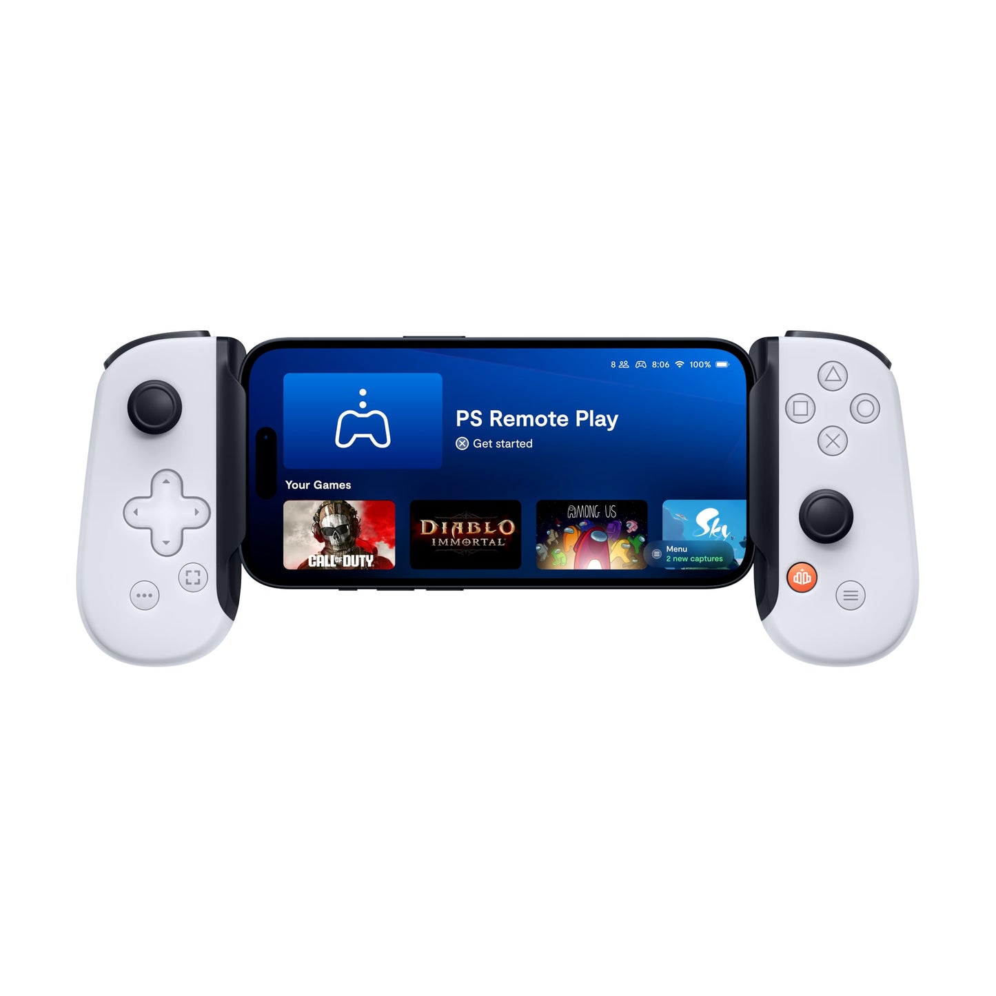 Backbone One Mobile Gaming Controller for iPhone (Lightning) - PlayStation Edition - 2nd Gen - Turn Your iPhone into a Gaming Console - Play Xbox, PlayStation & More (3 Months Apple Arcade Included)