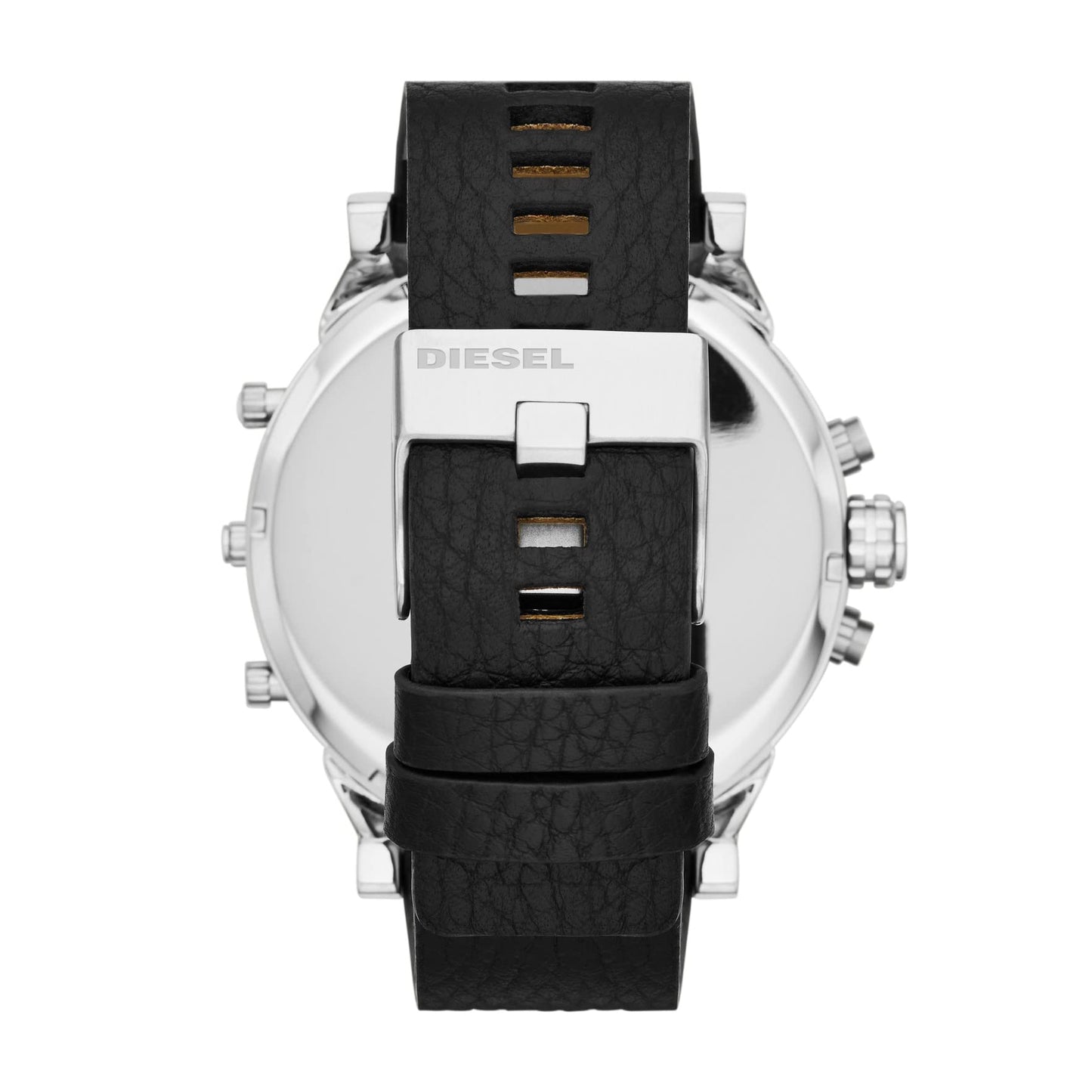 Diesel Stainless Steel Mr Daddy 2 Analog Black Dial Red Strap (Big Dial Red Strap) Men's Watch - Dz7313