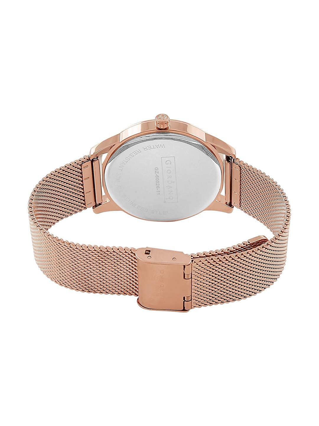 Giordano AW22 Collection Analog Watch for Women Stylish Metal Strap| 3 Hands Mechanism GZ-60026-11