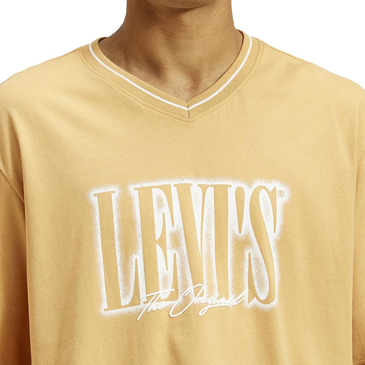 Levi's Men's Regular Fit T-Shirt (0058J-0001_Yellow XL)