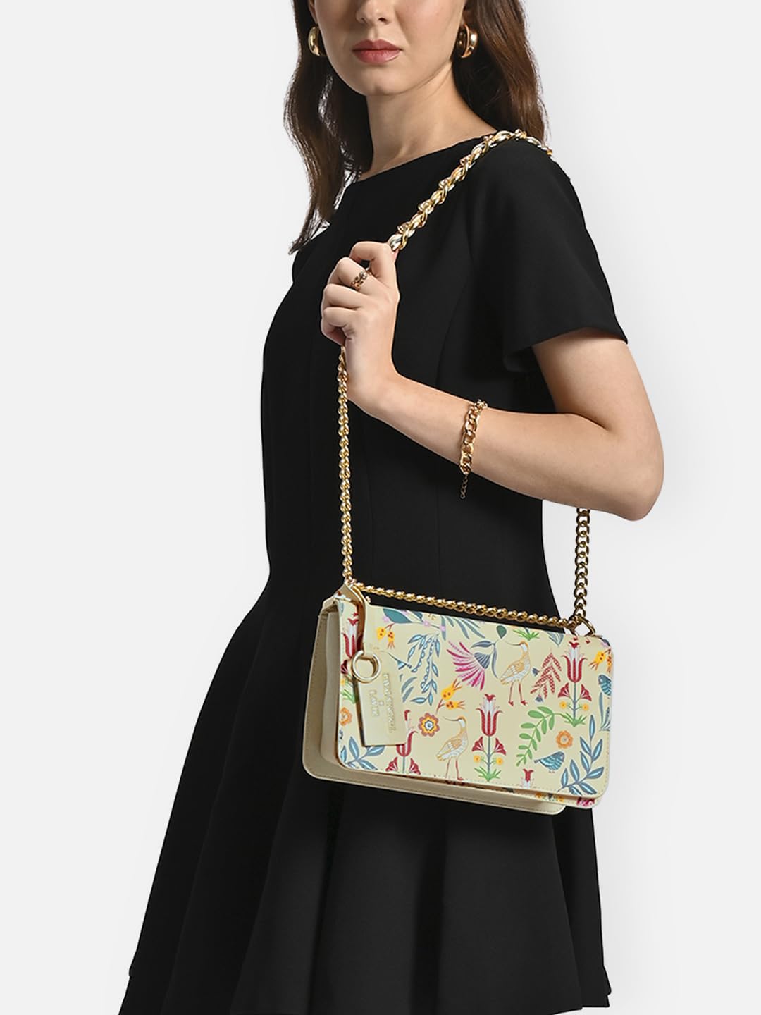 Lavie X Payal Singhal Limited Edition Saras Medium Flap Sling Bag | Ladies Purse Handbag