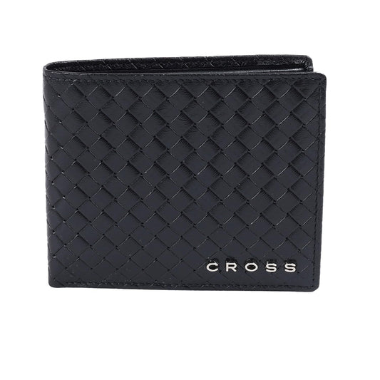 Cross Black Joelsy-Bi-Fold Leather Coin Wallet for Men | 1 Coin Pockert |4 Card Slots |2 Slip in Pocket & 2 Full Length Currency Compartments
