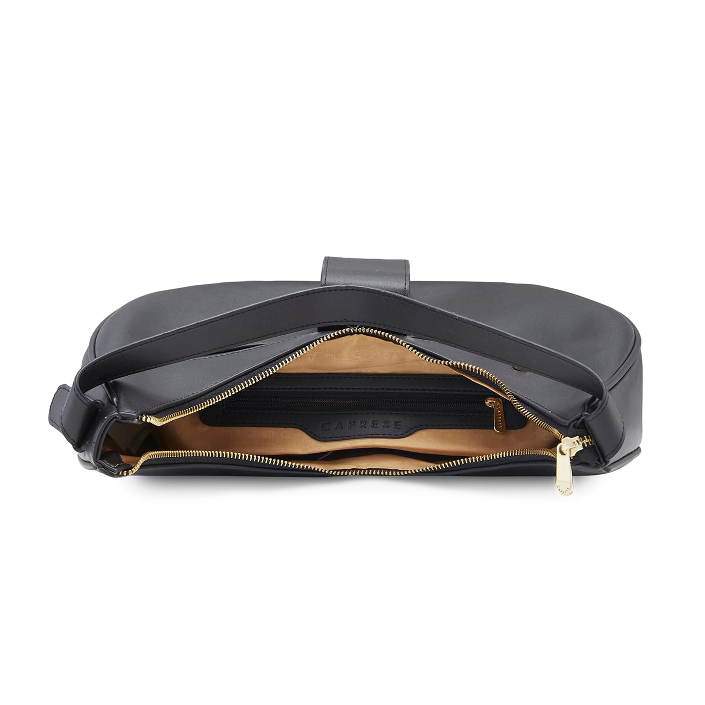 Caprese Celia Hobo, Black-Large | Solid Designed Shoulder Bag for Women | Spacious Compartment | Perfect for Casual & Daily Use