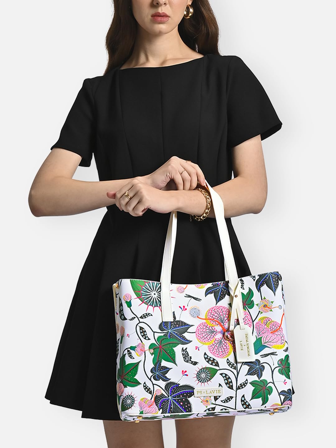Lavie X Payal Singhal Limited Edition Abutilon Large 3C Totebag | Ladies Purse Handbag