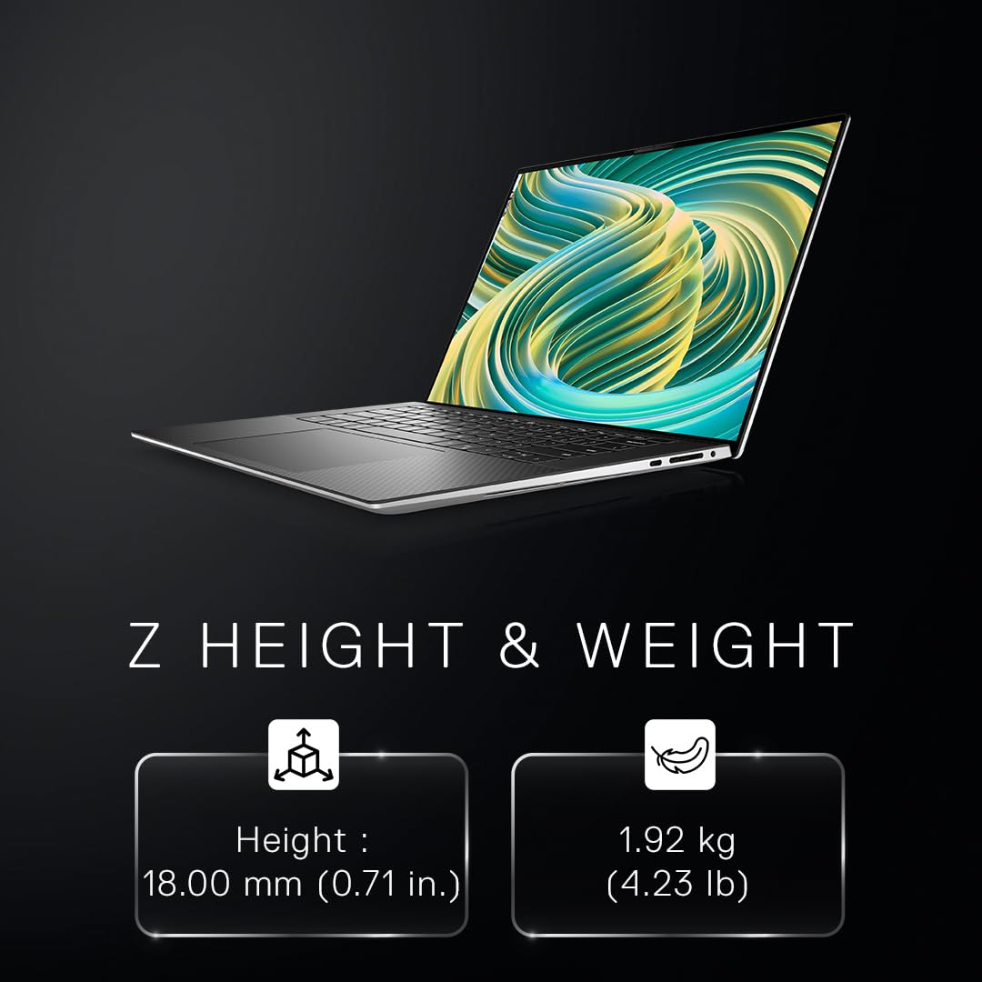 Dell Xps 9530,Intel Evo Platform Powered by Intel Core I7-13700H Processor/32Gb/1Tb Ssd/Nvidia RTX 4050 + 6Gb Gddr6/15.6" OLED Ar Infinity Edge 400 Nits Touch/Backlit Kb/Silver/1.86Kg-Windows 11 Home