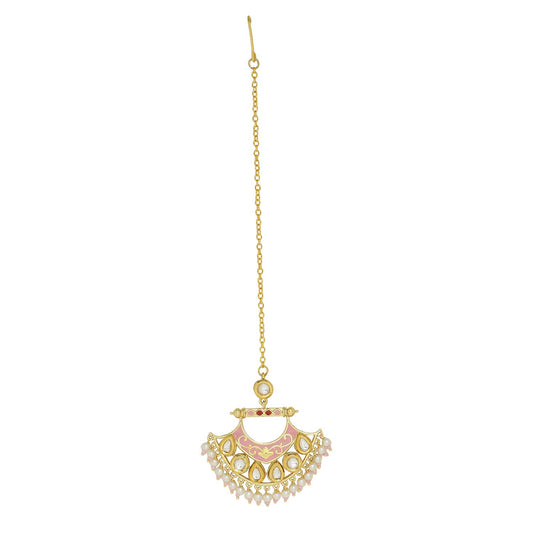 Voylla Manmayi Faux Pearls Maang Tika